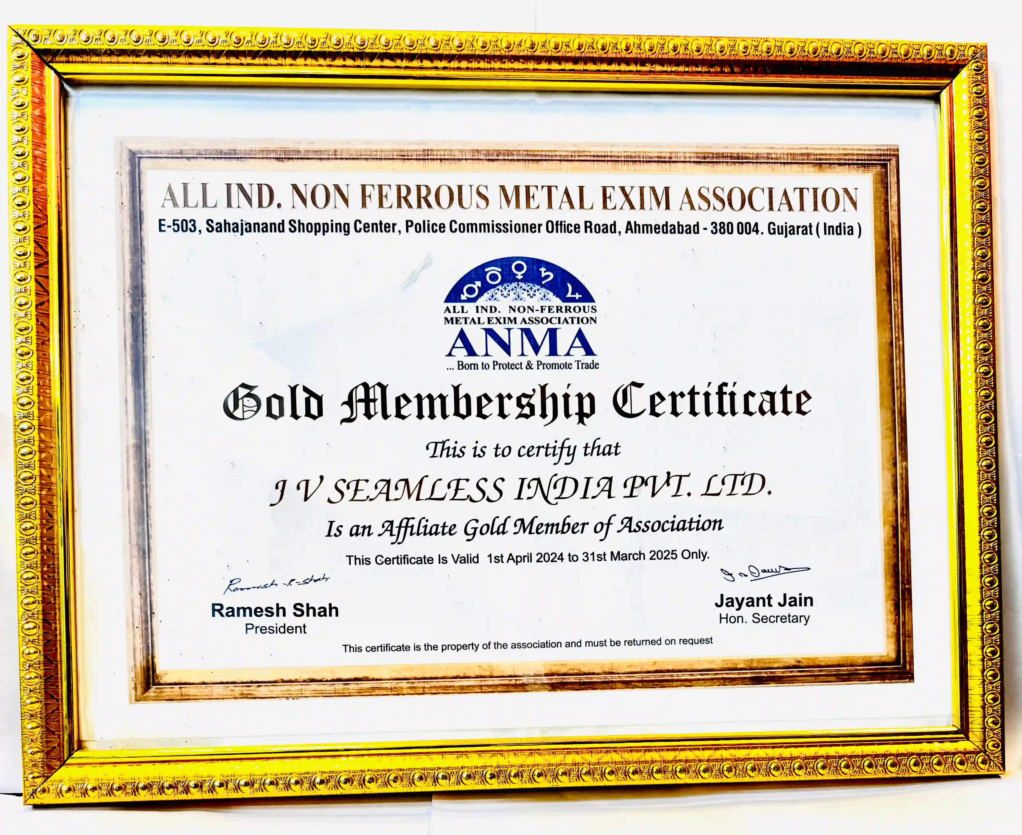 Certification